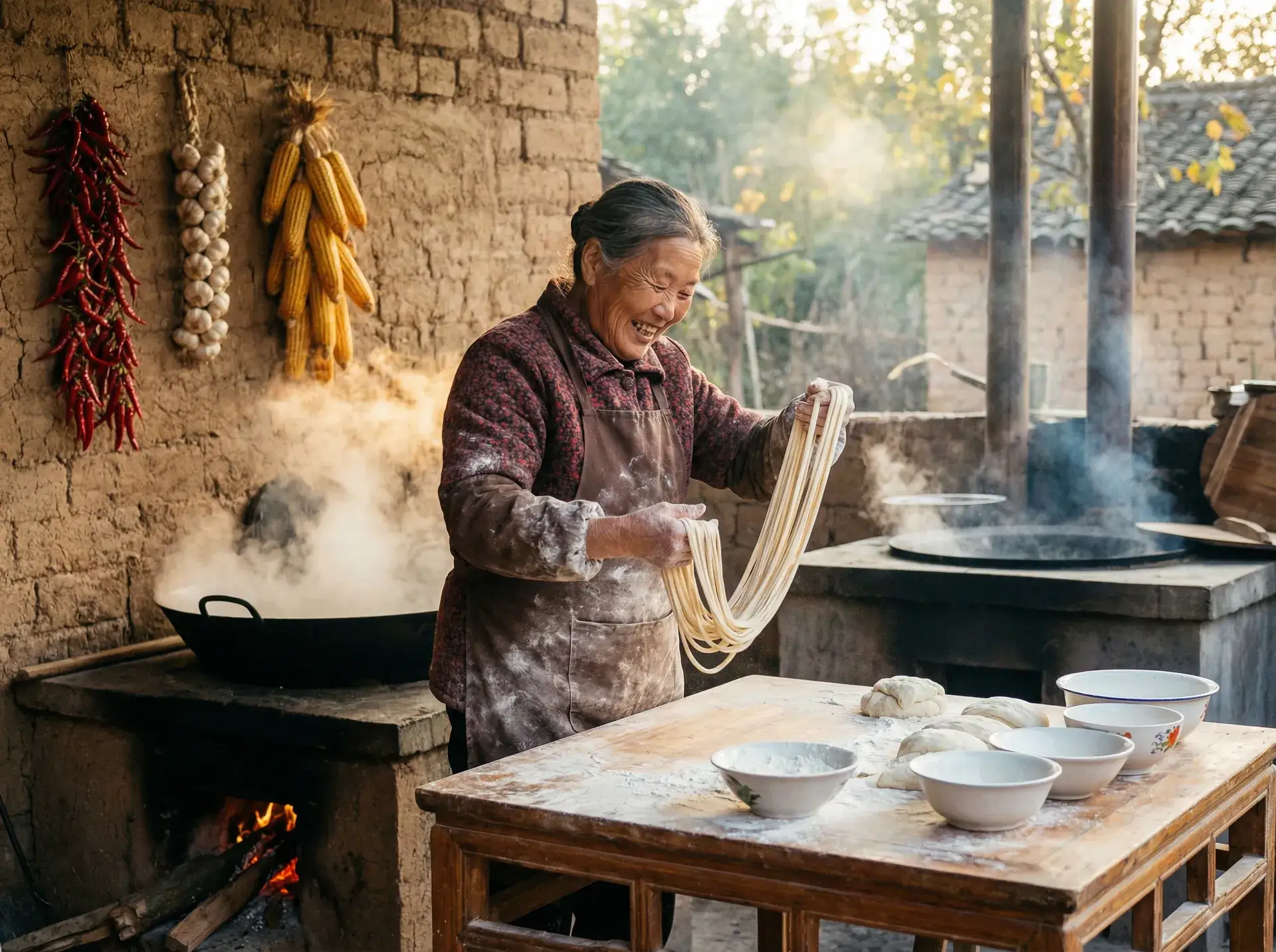 农家大嫂手擀面 - 狼群影院在线观看免费播放 乡村美食